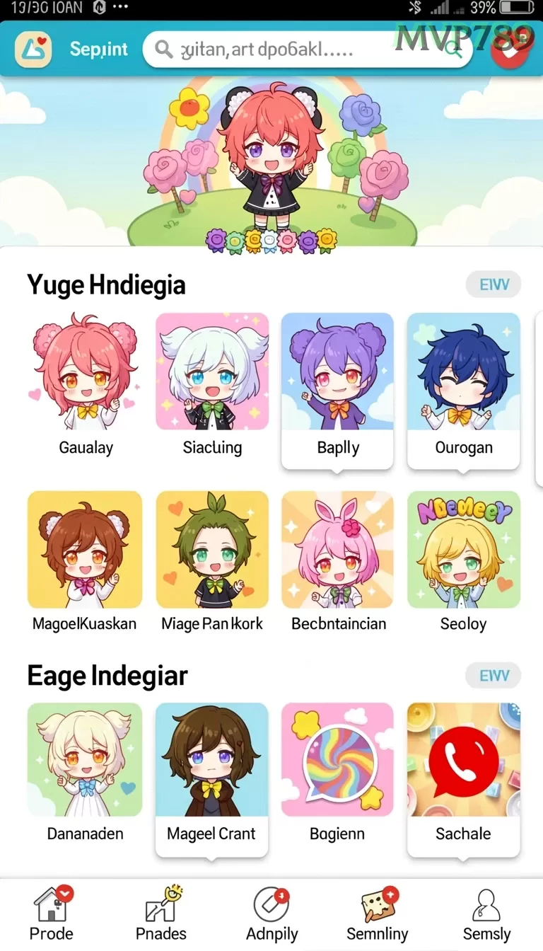 Cuplikan layar API303 — menu navigasi
